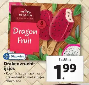 Lidl Drakenvrucht-ijsjes 8 x 50ml aanbieding