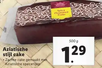 Lidl Aziatische stijl cake 500g aanbieding