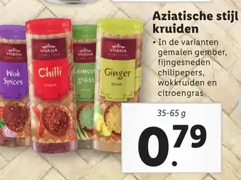 Lidl Aziatische stijl kruiden 35-65g aanbieding