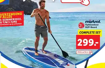Lidl Mistral opblaasbaar SUP-board aanbieding