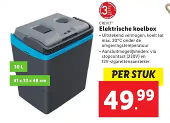 Lidl Crivit elektrische koelbox aanbieding