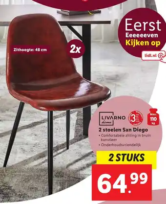 Lidl Livarno home 2 stoelen san diego aanbieding