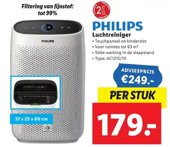 Lidl Philips Luchtreiniger aanbieding