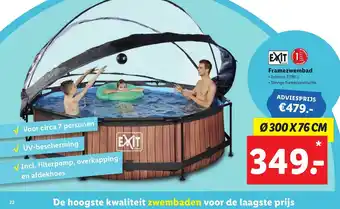 Lidl Exit framezwembad 300 x 76cm aanbieding