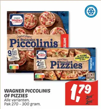 Dekamarkt Wagner piccolinis of pizzies 270-300g aanbieding