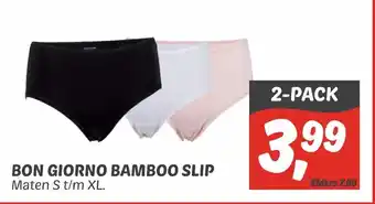 Dekamarkt Bon giorno bamboo slip aanbieding