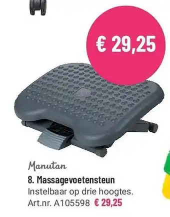 Manutan Manutan Massagevoetensteun aanbieding