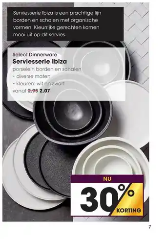 HANOS Select Dinnerware Serviesserie Ibiza 30% Korting aanbieding