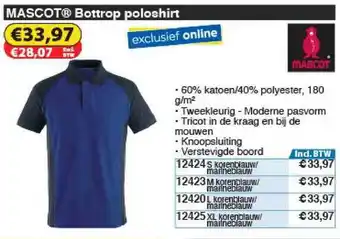 Toolstation Mascot Bottrop Poloshirt aanbieding