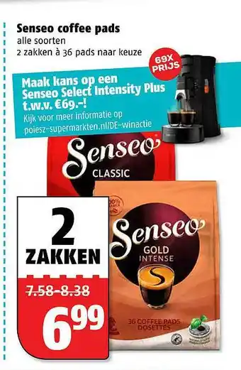 Poiesz Senseo Coffee Pads aanbieding