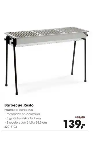 HANOS Barbecue Resto Houtskool Barbecue aanbieding