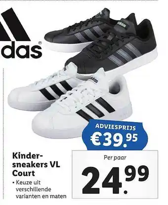 Lidl Kindersneakers VL Court aanbieding