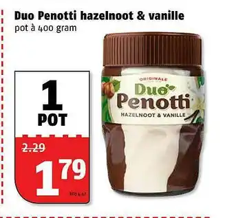 Poiesz Duo Penotti Hazelnoot & Vanille aanbieding