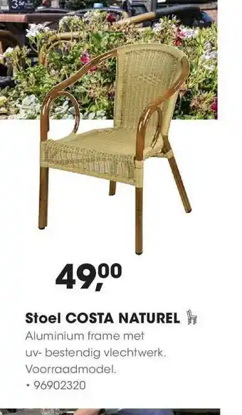 HANOS Stoel Costa Naturel aanbieding