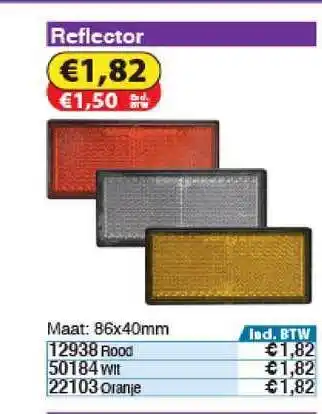 Toolstation Reflector aanbieding