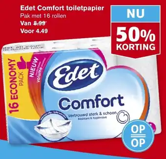 Hoogvliet Edet Comfort toiletpapier aanbieding