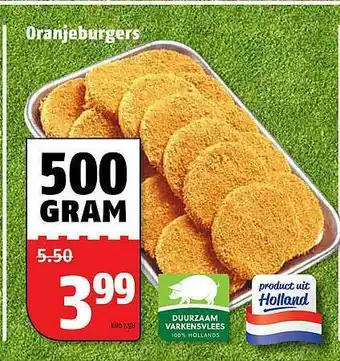 Poiesz Oranjeburgers aanbieding