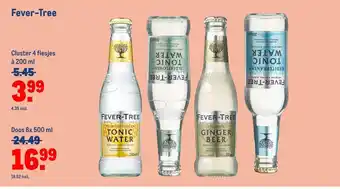 Makro Fever-Tree Cluster 4 flesjes a 200 ml aanbieding