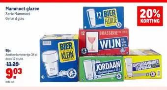 Makro Mammoet glazen aanbieding