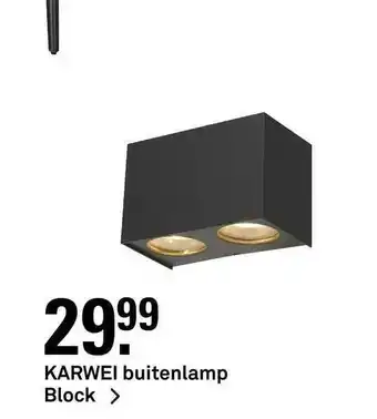 Karwei Karwei Buitenlamp Block aanbieding