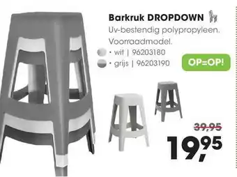 HANOS Barkruk Dropdown aanbieding