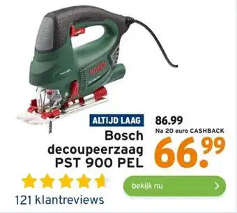 GAMMA Bosch decoupeerzaag PST 900 PEL aanbieding