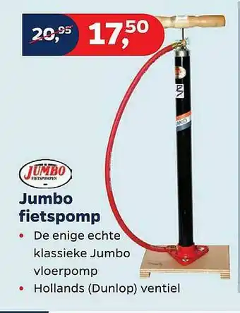 Bike Totaal Jumbo Fietspomp aanbieding