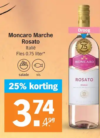 Albert Heijn Moncaro Marche Rosato aanbieding