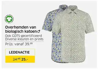 ANWB Overhemden Van Biologisch Katoen aanbieding