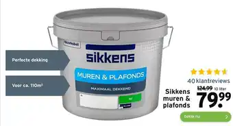 GAMMA Sikkens muren & plafonds aanbieding