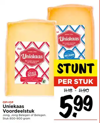 Vomar Voordeelmarkt Uniekaas Voordeelstuk aanbieding