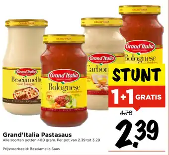 Vomar Voordeelmarkt Grand'Italia Pastasaus 20 Kom aanbieding