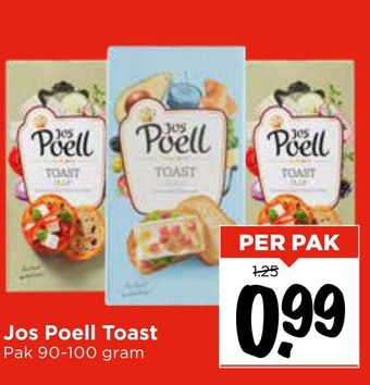 Vomar Voordeelmarkt Jos Poell Toast aanbieding