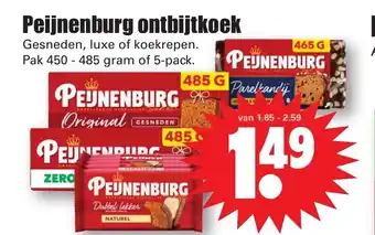 Dirk Peijnenburg ontbijtkoek 450-485 gram aanbieding