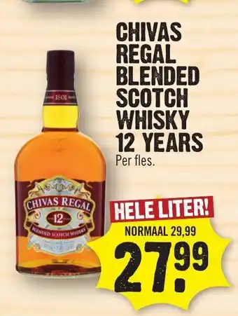 Dirk Chivas regal blended scotch whisky 12 years aanbieding