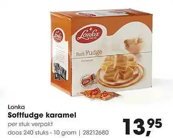 HANOS Lonka Softfudge Karamel aanbieding