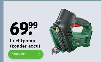 GAMMA Luchtpomp (zonder accu) aanbieding