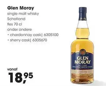 HANOS Glen Moray Single Malt Whisky Schotland aanbieding