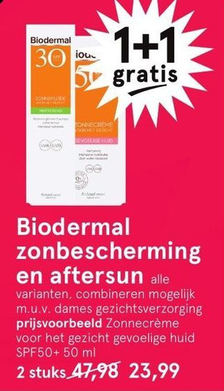 Etos Biodermal zonbescherming en aftersun aanbieding