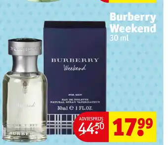 Kruidvat Burberry Weekend aanbieding