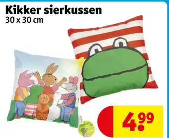 Kruidvat Kikker sierkussen aanbieding