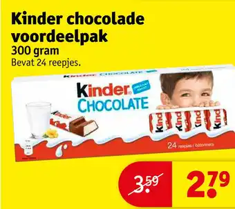 Kruidvat Kinder chocolade voordeelpak aanbieding