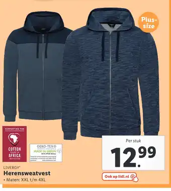 Lidl LIVERGYⓇ Herensweatvest aanbieding