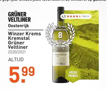 Gall & Gall Gruner Veltliner aanbieding