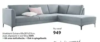 Profijt Meubel Hoekbank Gulnare 88x287x213 cm aanbieding