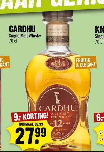 Dirck 3 Cardhu single malt whisky 70 cl aanbieding