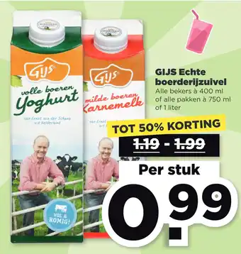 PLUS GIJS Echte boerderijzuivel aanbieding