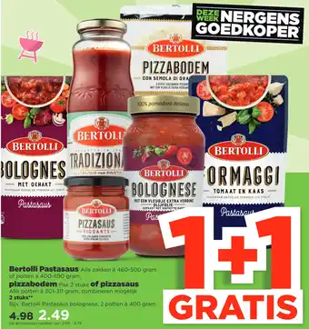 PLUS Bertolli Pastasaus aanbieding