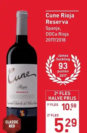 Gall & Gall Cune rioja reserva aanbieding