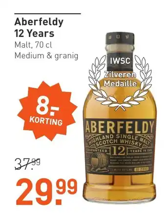 Gall & Gall Aberfeldy 12 years 70 cl aanbieding